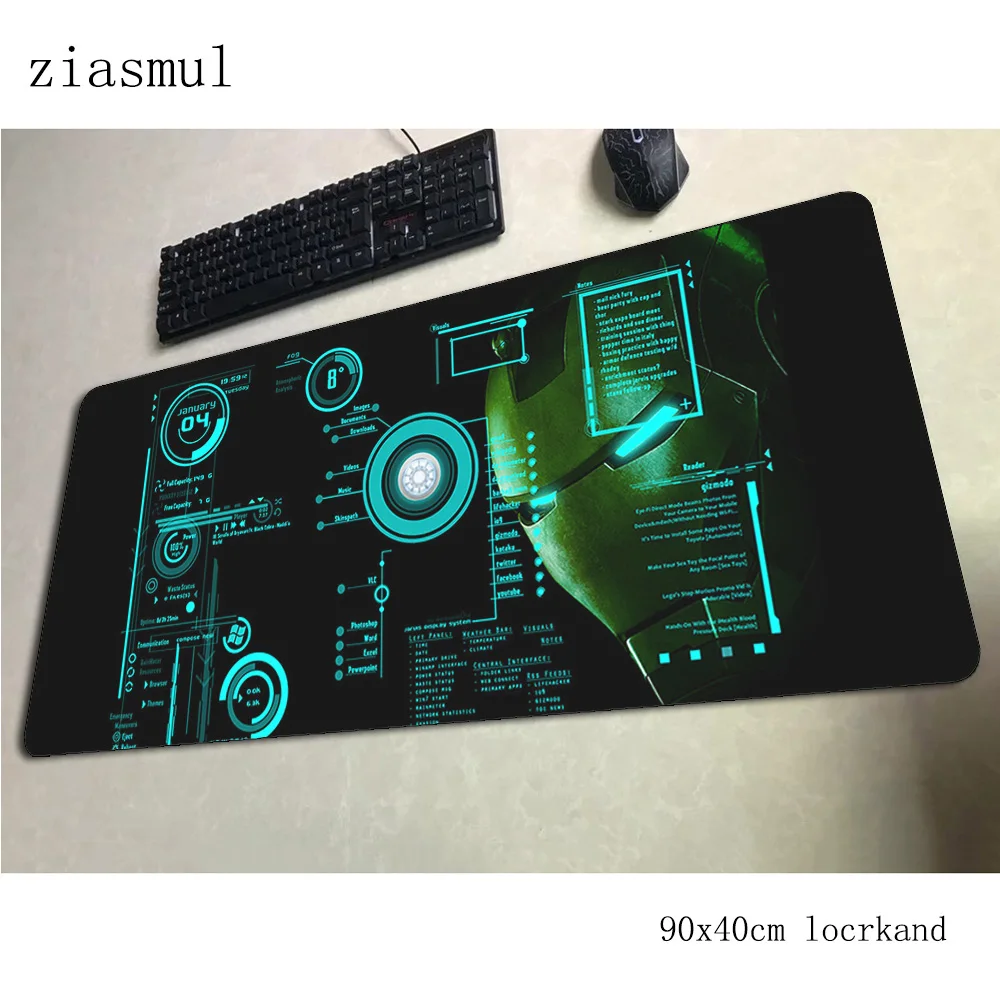 Iron Man mouse pad 90x40cm mousepads Popular gaming mousepad gamer best seller personalized mouse pads keyboard pc pad - Цвет: pattern 9