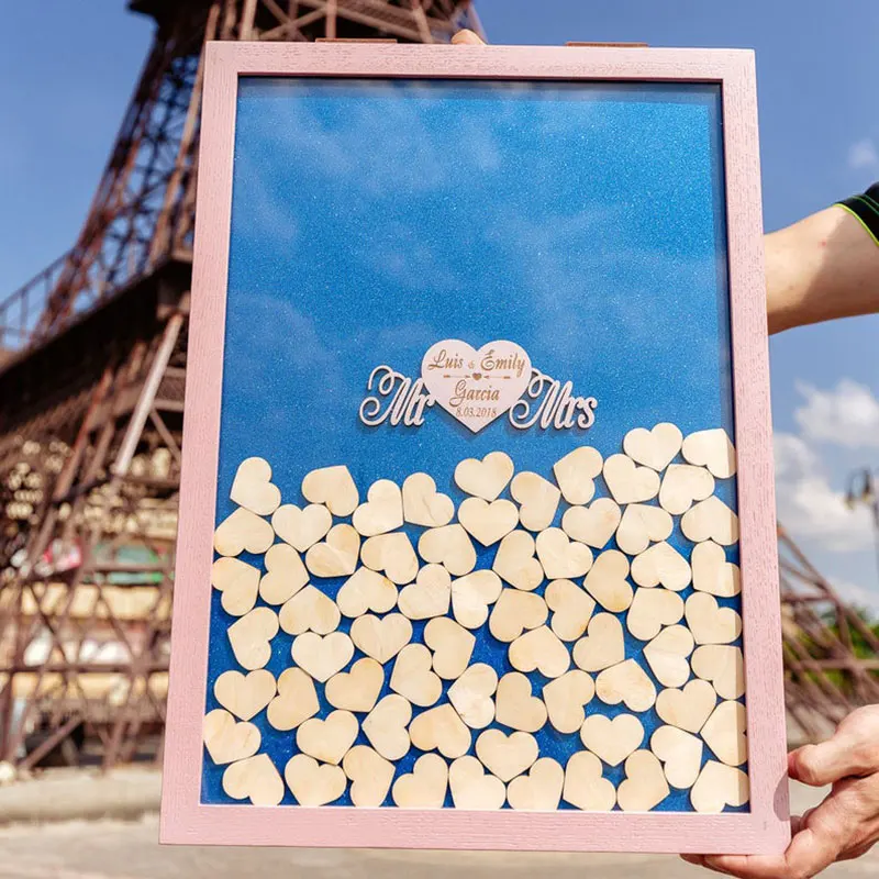 Синяя доска Drop Box Свадебные варианты гостевых книг гостевая книга для подписи