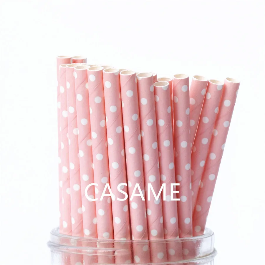 

500 pcs Paper straws Restaurant Wholesale Disposable items Food Safe Drinking Straws