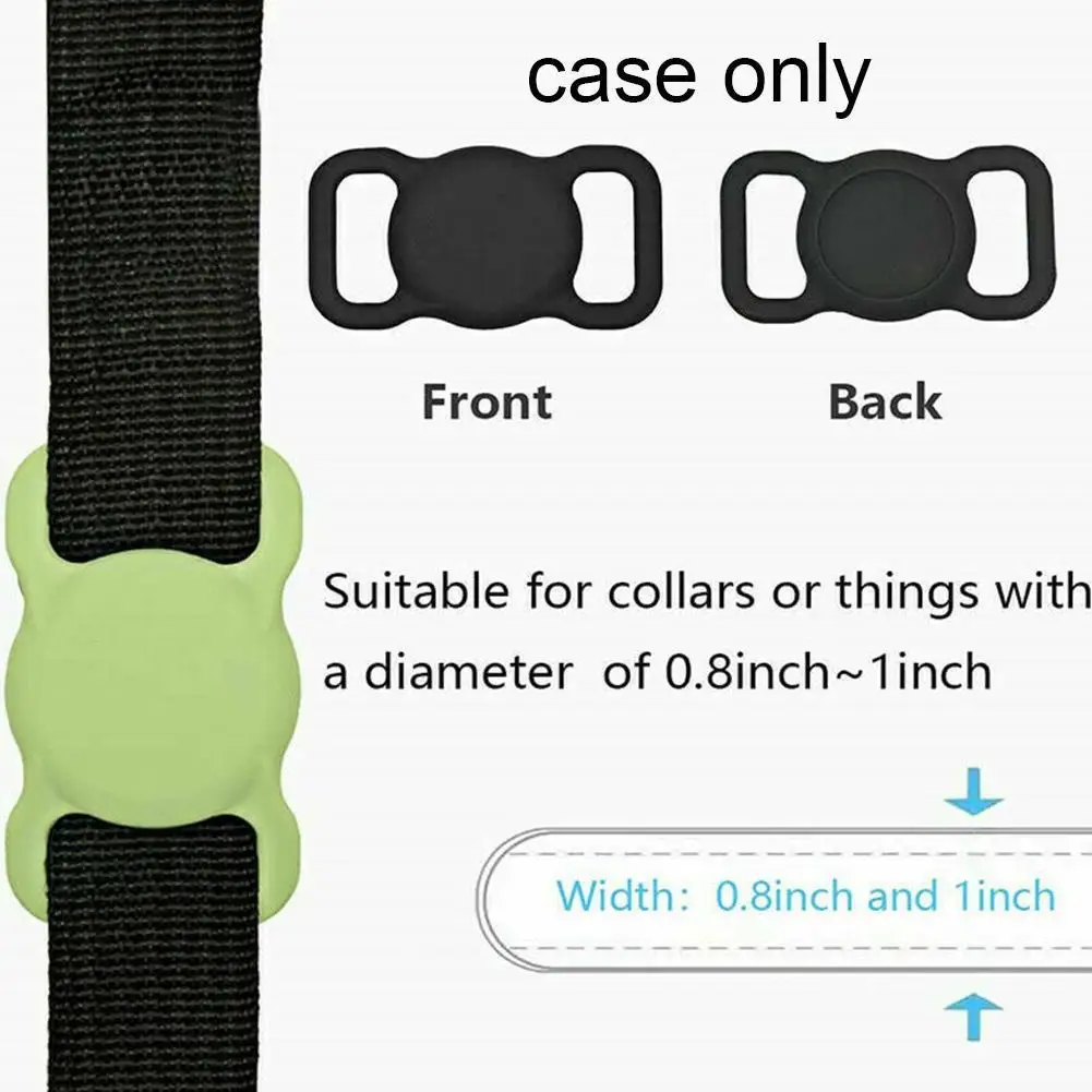 Регулируемый силиконовый ошейник для кошек и собак защитный рукав Apple Airtag GPS Finder