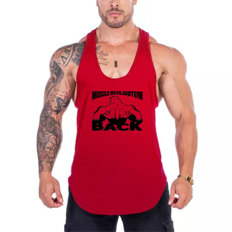 Майка мужская сетчатая для тренировок модная быстросохнущая майка спортзала и