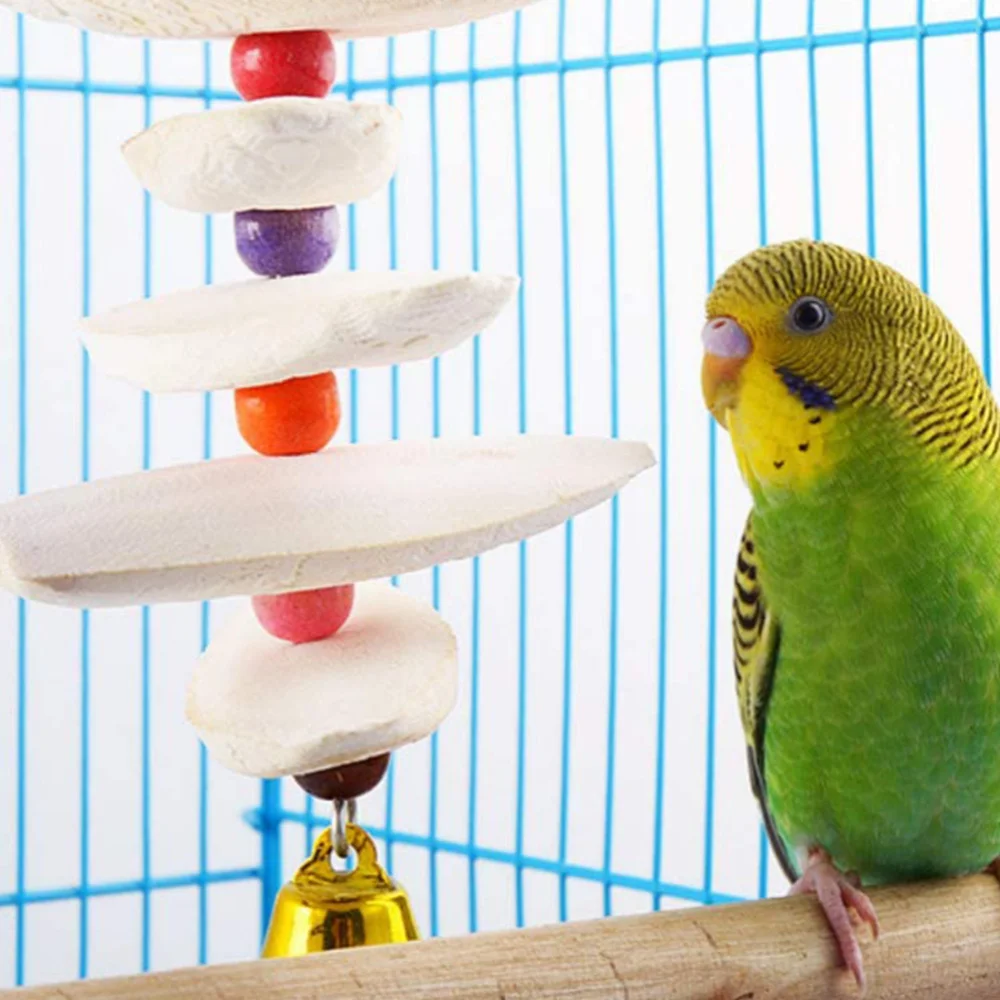 

2Pcs Creative Parrot Toys Bird Molar Plaything Fishbone Toys (Random Color)