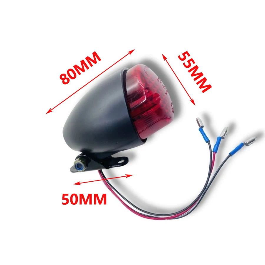 Мотоциклетный задний стоп сигнал Yecnecty из АБС пластика Красного цвета постоянный