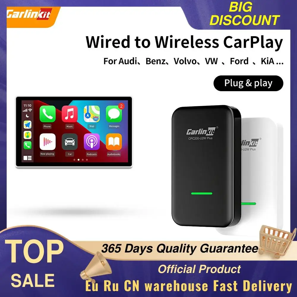 

CarlinKit 3.0 Apple Carplay Wireless Dongle Accessories For Opel Porsche Cadillac Citroen Nissan For Plug & Play MP4 MP5 IOS4
