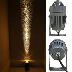 Светодиодный прожектор для улицы Ip65, внешний светодиодный прожектор 10 Вт, узкий луч, Точечный светильник для стен, сада, ландшафсветильник щение