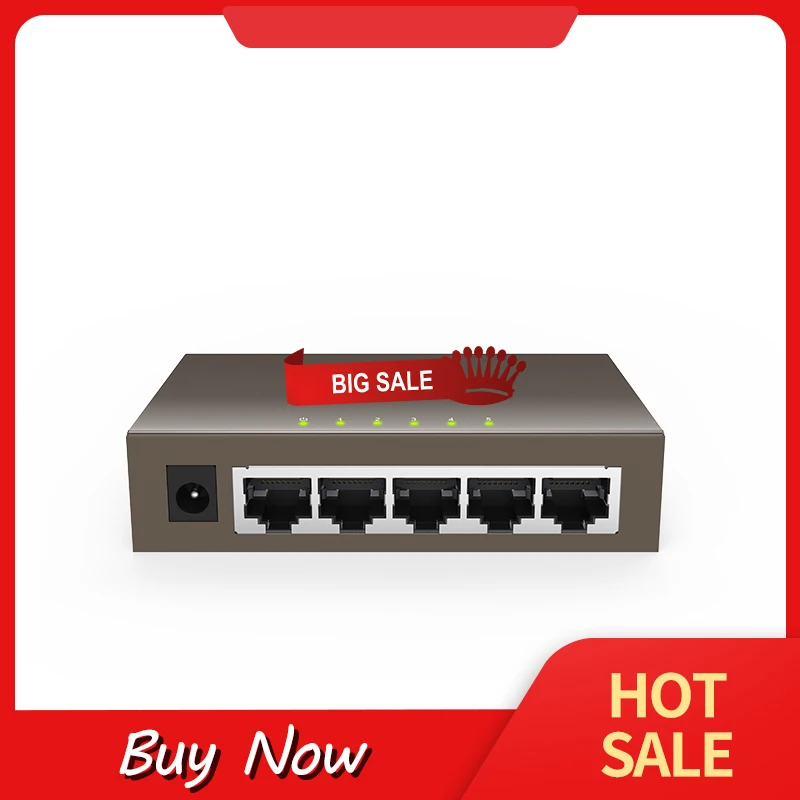 GLTEG1005D 5 портов гигабитный Ethernet коммутатор 10/100/1000Mpbs сетевой авто MDI/MDIX|Сетевые