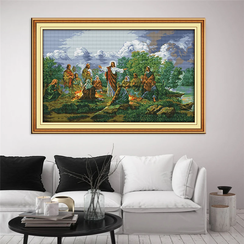 Набор для вышивки крестиком Joy Sunday набор сделай сам с изображением Иисуса и его