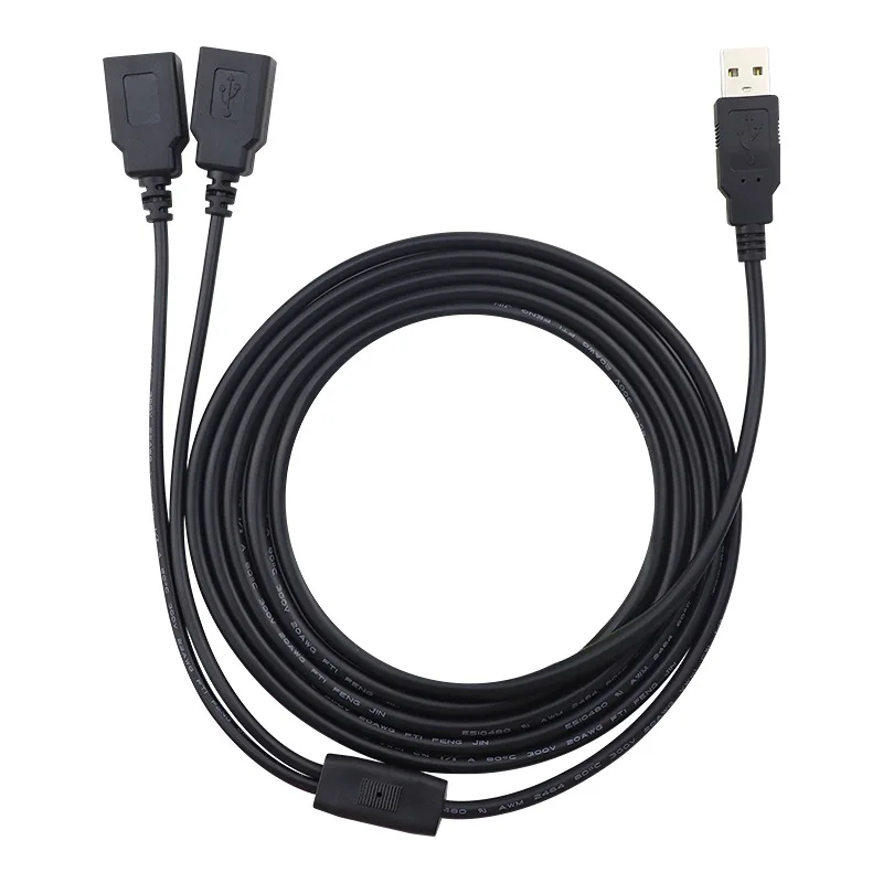 

USB-кабель один в два поддерживает быструю зарядку 3 А, один для двух USB-удлинителей типа «Папа-мама»