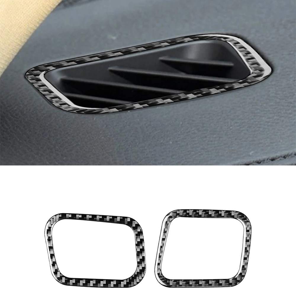 

for Toyota Highlander 2015-2018 Dashboard Air Vent Outlet Decoration Cover Sticker Decal Trim Car Accessories Carbon Fiber