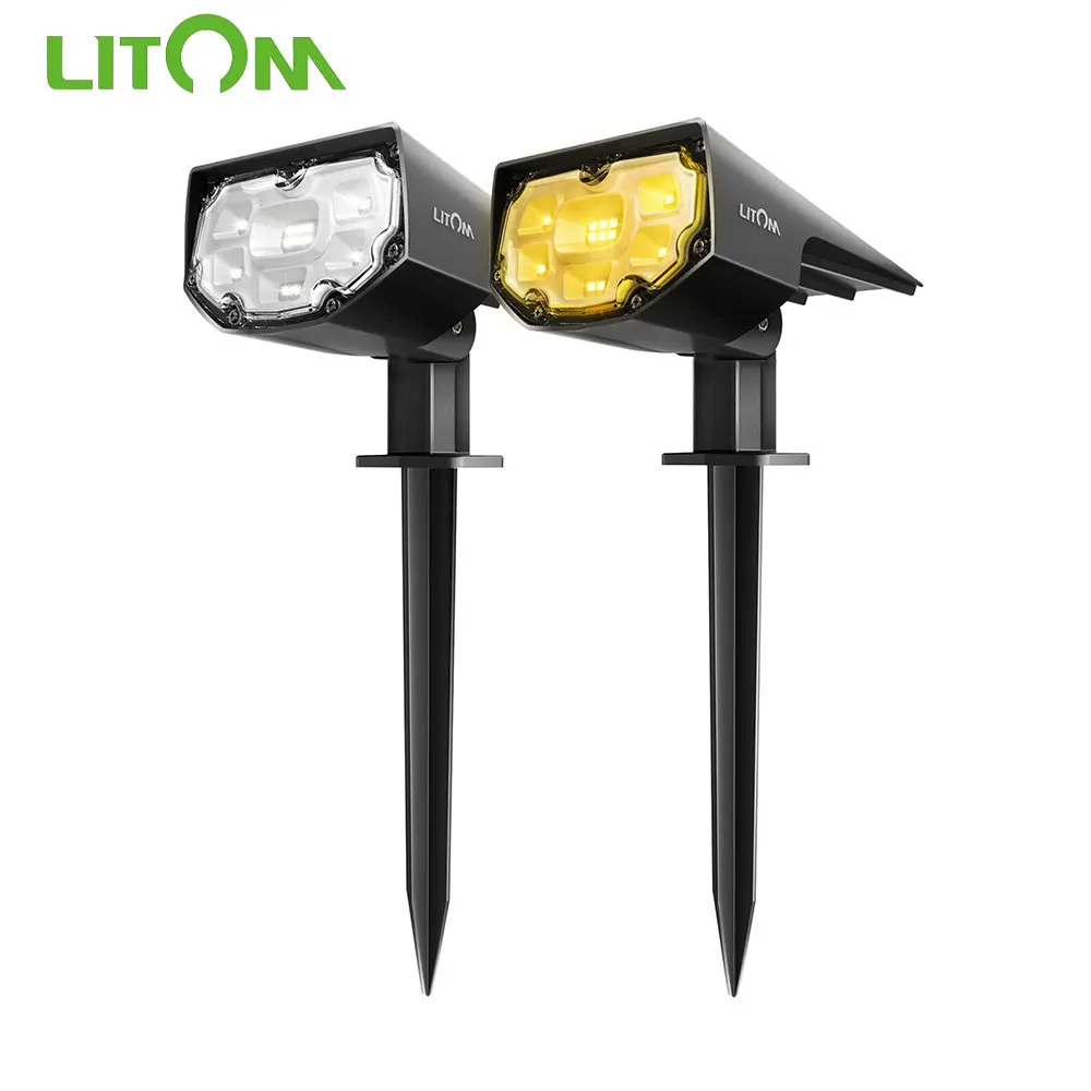 2 шт. в упаковке лампа для газона на солнечной батарее 4 светильник режим ing