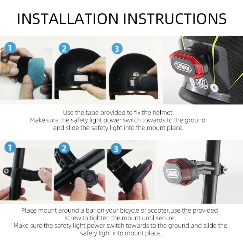 

Wireless Remote Control Motorcycle Helmet Light A Bike Helmet Light Helmet Smart Light Bike Light Perfect for Riding or Outdoor