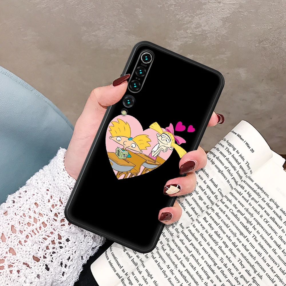 

Hey Arnold Phone Case For Xiaomi Mi Note 10 A3 9 MAX 3 A2 8 9 Lite Pro Ultra black Shell 3D Waterproof Luxury Funda Fashion