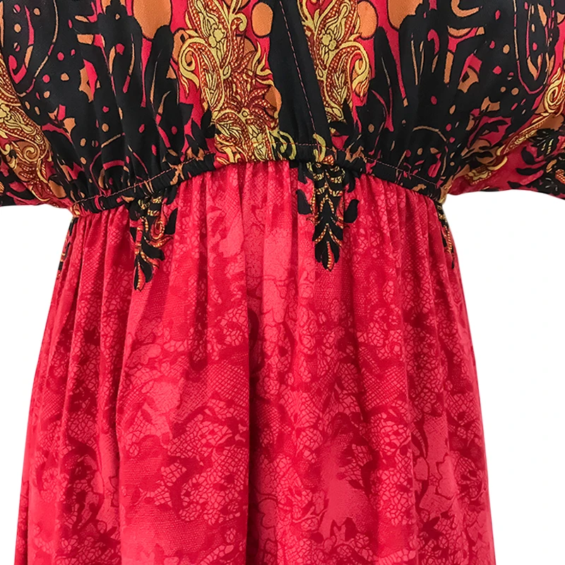 Женское летнее платье 2020 корейское повседневное длинное с коротким рукавом