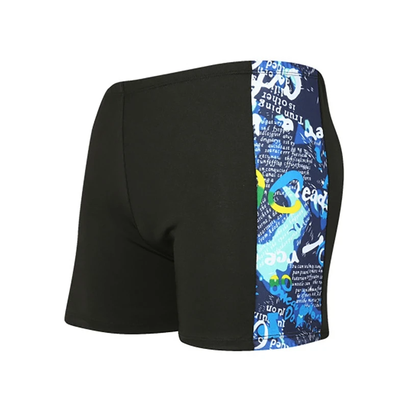 Синий Men's Quick-drying Swim Shorts Boxer Trunks Beach Pool Home Leisure Swim Trunks - Цвет: Синий