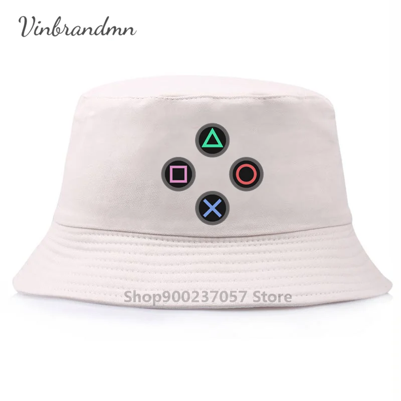 Панама PS для геймеров в стиле ретро брендовая хип-хоп винтажная игровая Xbox PS1 PS2 PS3