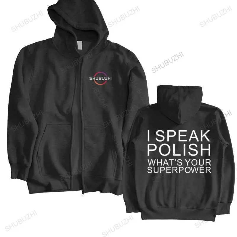 

men's spring hooded I Speak Polish What Your Superpower Polska Kurwa hoodie Poland Lewandowski Cool Slim Fit Letter Animeed