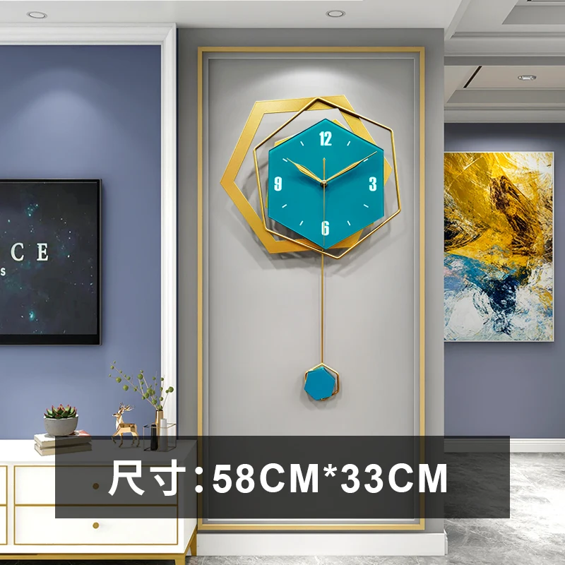 

Creative Nordic Wall Clock Living Room Metal Luxury Modern Large Wall Clock Digital Silent Zegar Scienny Home Decoration BE50WC