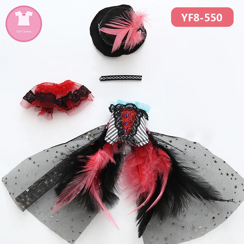 BJD SD кукольная одежда 1/8 Sdcustom-made клетчатая юбка принцессы стиль для лати йосд тела YF8 до 6 кукла аксессуары - Цвет: YF8-550