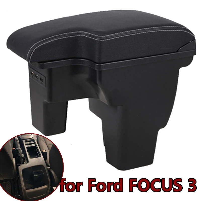 Подлокотник для автомобиля Ford 17 FOCUS 3 Box 2017 внутренний подлокотник с USB-зарядкой |