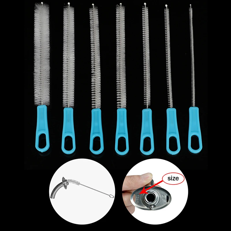 

1PCS 7 Different Sizes Nylon Brushes & Stainless Steel Tracheostomy Cannula Brushes Trach Tube Cleaner Brush