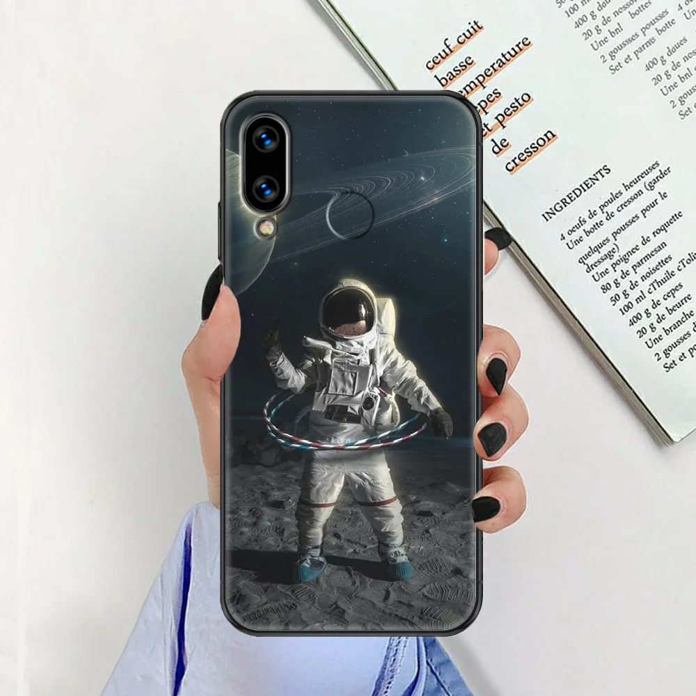 Мультфильм астронавт Чехол для мобильного телефона Huawei Honor 6 7 8 9 10 10i 20 A C X Lite рro