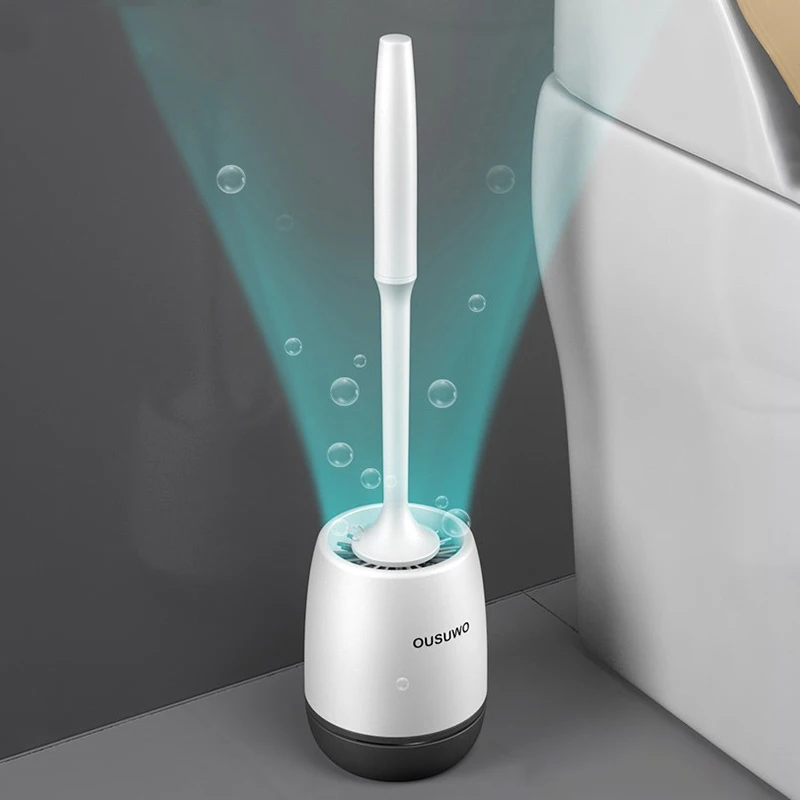 TPR мягкая туалетная щетка Бытовая Настенная или напольная Чистящая Щетка