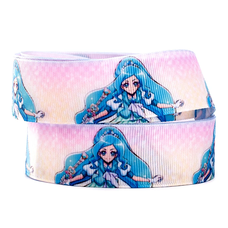10 ярдов корсажная лента с принтом японской мультяшной девушки разных размеров |