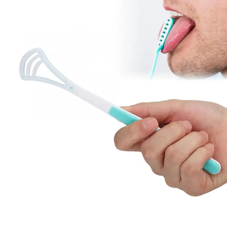 Зубная щетка скребок для языка бактерии удаление грязи и неприятного дыхания с