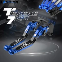 for yamaha tenere 700 motorcycle aluminum adjustable extendable brake clutch levers tenere700 2019 2020 2021 accessories