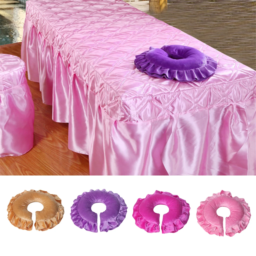 Профессиональный круглый массажный стол подголовник для подставки лица шеи