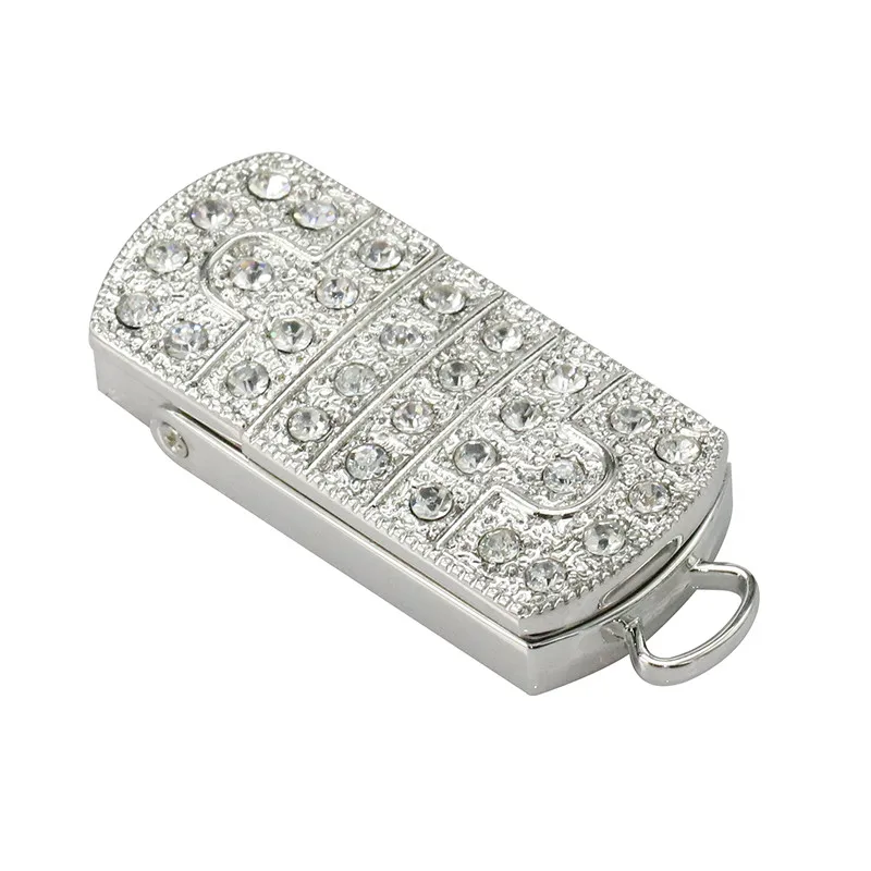 Usb флеш-накопитель, 4 ГБ, 8 ГБ, 16 ГБ, 32 ГБ, 64 ГБ, милые блестящие золотые, серебряные стразы, алмазная флешка, карта памяти, USB флеш-накопитель