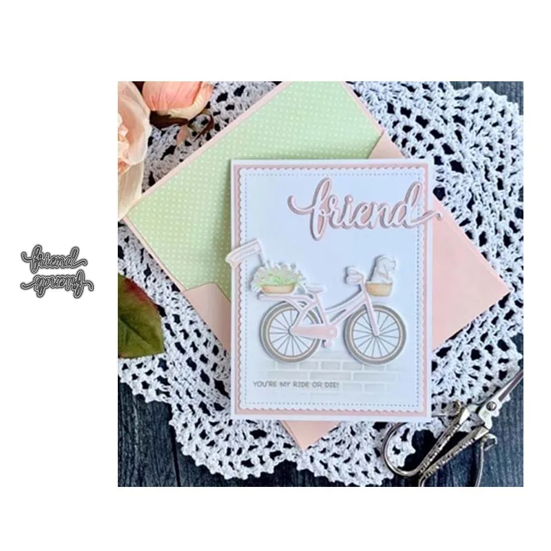 Металлические штампы для вырезания надписи друзей с тенями штампованная форма