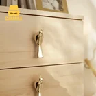 Ручка для кухонного шкафа Gold Bird, рычаг для выдвижного ящика с дельфином, мебельные ручки, настенная подвесная фурнитура для шкафов и ящиков