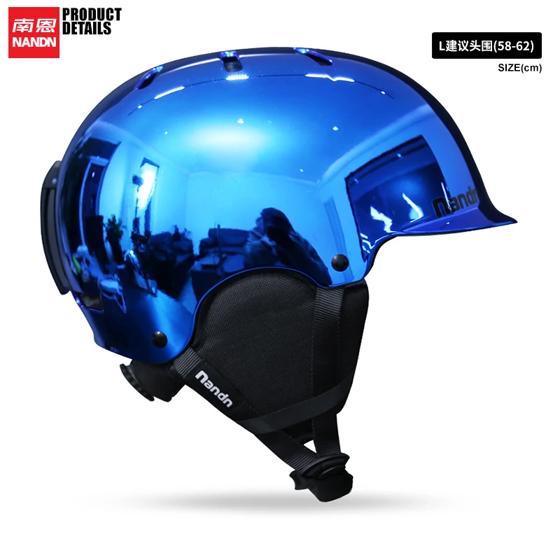 Nandn Light Ski Helmet with Safety Certificate Integrally-Molded Snowboard Helmet Cycling Skiing Snow Men Women
