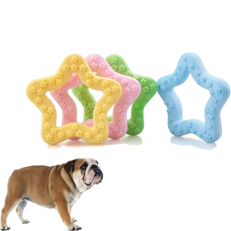 

Pet Chew Toy Five-pointed Star TPR Foaming Milk Flavored Molar Toys Small and Medium-sized Dogs Bite-resistant Toys Pet Products