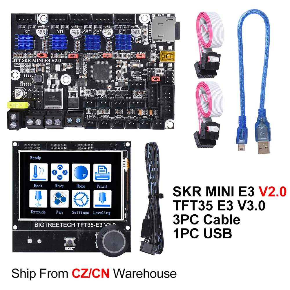 Сенсорный экран BIGTREETECH SKR MINI E3 V2.0 + TFT35 V3.0 детали для 3D принтера Creality Ender 3 V2