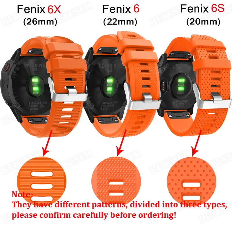 20 22 26 мм для Garmin Fenix 6S 6 6X Pro 5S 5 5X Plus удобный силиконовый ремешок смарт-аксессуары быстросъемный ремешок для часов