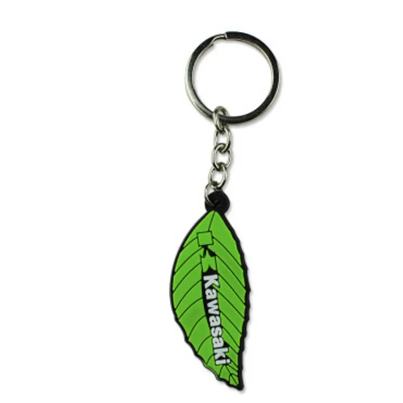 

brand logo motorbike accessories soft rubber motorcycle keychain for Kawasaki z900rs key chain moto keyring holder car style