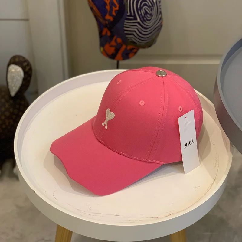 

2021 Spring/Summer New AMI Hat Popular Logo Baseball Cap For Men And Women 7 Color Spring/Summer Embroidery Fashion Breathable