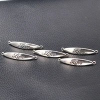 silver plated love tag arch bridge shape connector charm metal pendant diy necklaces bracelets jewelry handicraft accessories