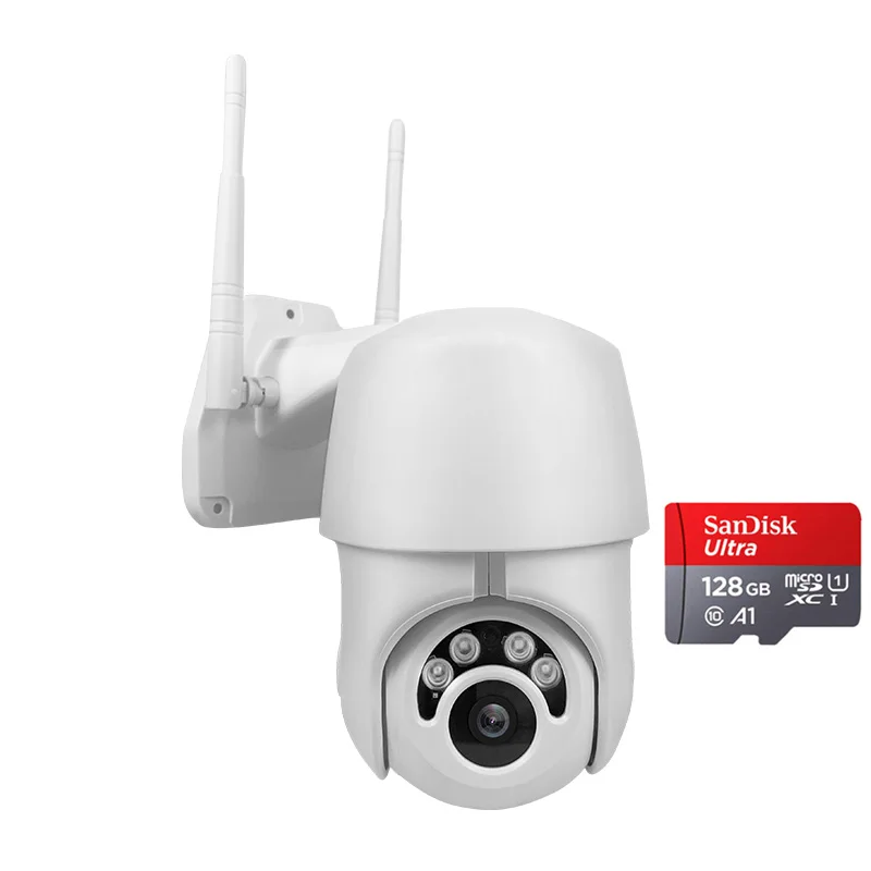 1080P Camera 128G A-ZONE скорость Купол CCTV открытый Wifi IP PTZ 360 камера водонепроницаемый авто слежение ИК Ночное Видение 1080P Сеть Surveilance камера - Цвет: 1080P Camera 128G