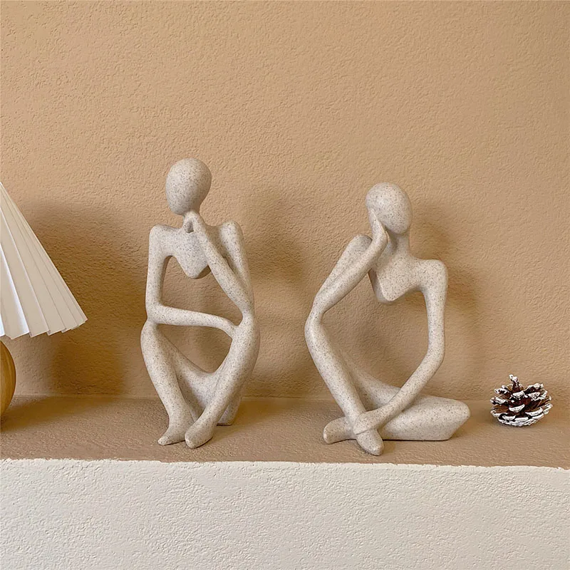 

Resin Abstract figure art sculpture Home Decor Nordic Style Photographic Props