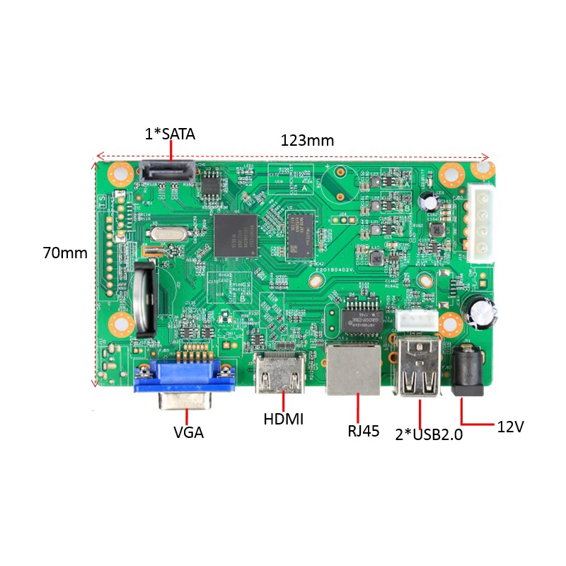 16CHx5.0MP H.265 NVR плата ligent CCTV сетевой видеорегистратор Поддержка Onvif / Cloud |