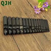 20 size steel hollow hole punching leather gasket hollow punch set gasket belt hole hand hole punching accessories craft tool