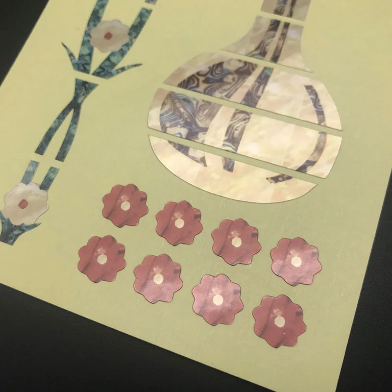 DIY ваза бабочки гриф инкрустация наклейки гитары Стикеры для электрических