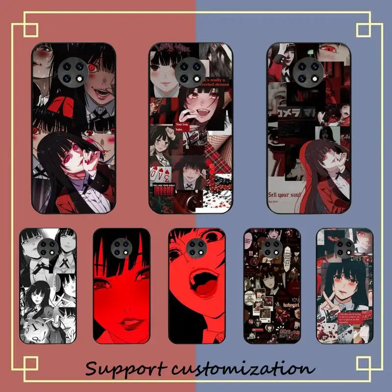 

Japanese Anime Kakegurui Jabami Yumeko Phone Case For Redmi Note 8A 7 5 Note8pro 8T 9Pro note 6pro Funda Capa