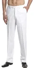 Элегантные белые прямые мужские облегающие деловые брюки мужские штанымужские модные брюки с тонкими штанинами для отдыха