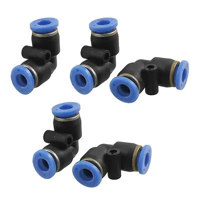 5 Pcs Pneumatic 6mm One Touch Pipe L Type Joint Quick Fittings | Обустройство дома