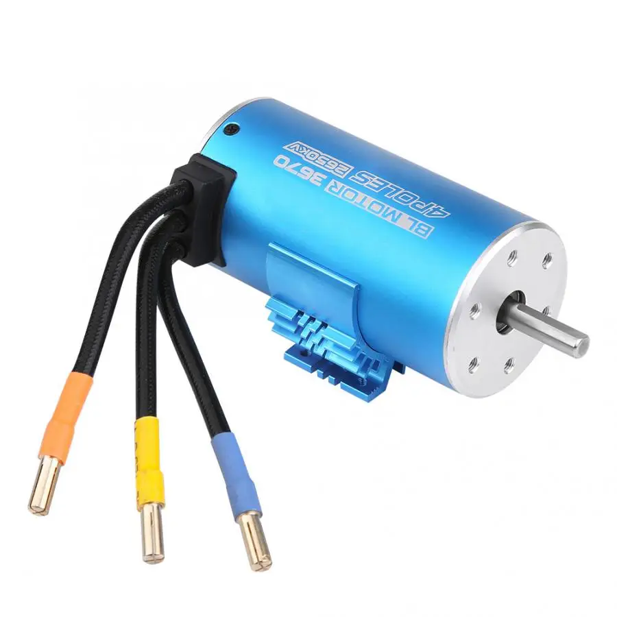RC части 4 полюса 12 Слот 3670 2650KV водонепроницаемый бесщеточный мотор с радиатором