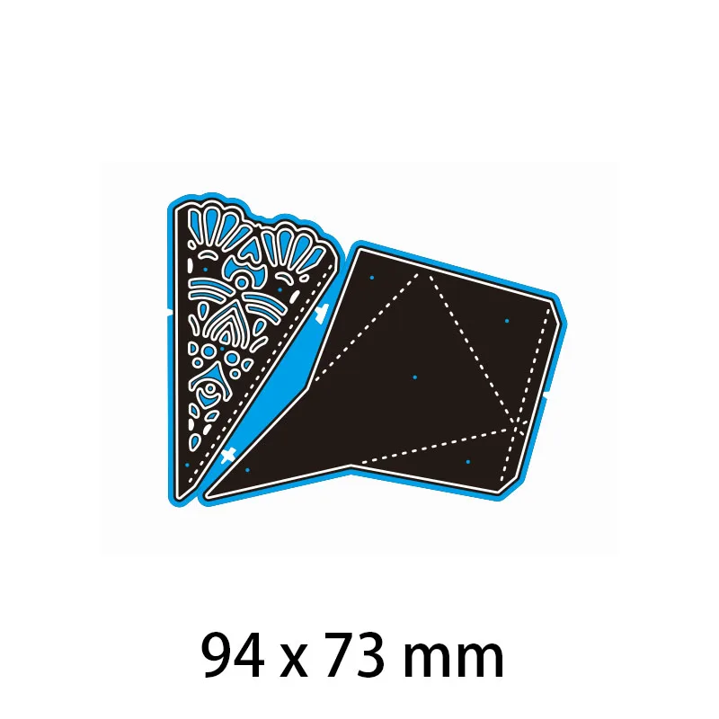 

Cutting Dies Laciness Pyramid DIY Scrap Booking Photo Album Embossing Paper Cards 94*73mm